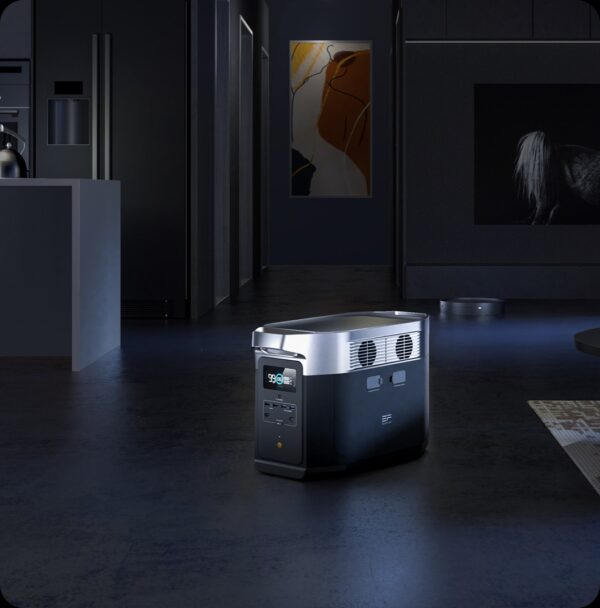 ⁦קיט סולארי ECOFLOW - תחנת כח DELTA2MAX קיבולת 2Kwh -הספק 2.4KW + זוג פאנלים סולאריים 540W⁩ – תמונה ⁦3⁩