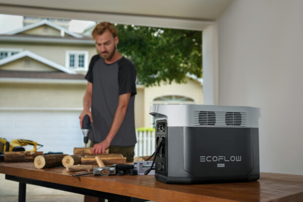 ⁦קיט סולארי ECOFLOW - תחנת כח DELTA2MAX קיבולת 2Kwh -הספק 2.4KW + זוג פאנלים סולאריים 540W⁩ – תמונה ⁦8⁩