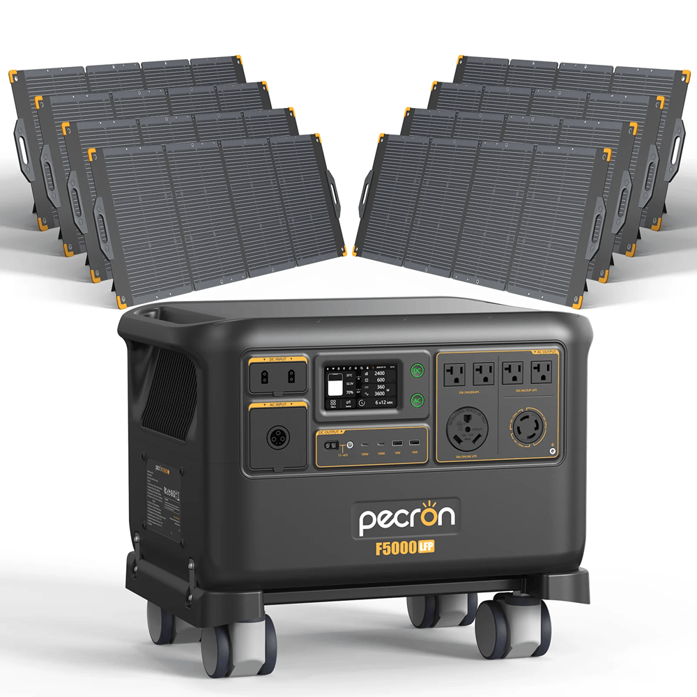 תחנת כוח ניידת דגם PECRON F5000LFP הספק עוצמתי 3600W פיק 7200W